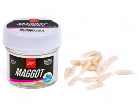 Насадки искусственные съедобные LJ Pro Series MAGGOT опарыш 12мм 30шт. - Насадки искусственные съедобные LJ Pro Series MAGGOT опарыш 12мм 30шт.