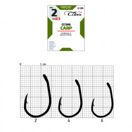 Крючки Cobra CARP KOI сер. CC306 разм. 004 10шт. - Крючки Cobra CARP KOI сер. CC306 разм. 004 10шт.