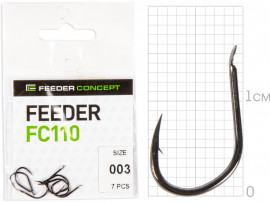 Крючки FC FEEDER сер. FC110 разм.003 7шт. - Крючки FC FEEDER сер. FC110 разм.003 7шт.