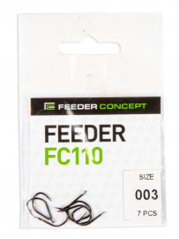 Крючки FC FEEDER сер. FC110 разм.003 7шт. - Крючки FC FEEDER сер. FC110 разм.003 7шт.