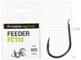 Крючки FC FEEDER сер. FC110 разм.005 7шт. - Крючки FC FEEDER сер. FC110 разм.005 7шт.