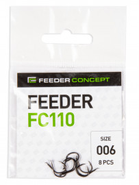 Крючки FC FEEDER сер. FC110 разм.006 8шт. - Крючки FC FEEDER сер. FC110 разм.006 8шт.