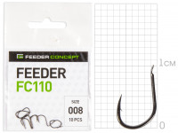 Крючки FC FEEDER сер. FC110 разм.008 10шт.