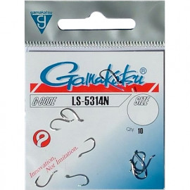 Крючок Gamakatsu LS-5314N №01 (8шт)  - Крючок Gamakatsu LS-5314N №01 (8шт) 