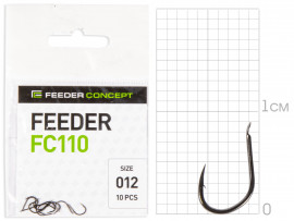 Крючки FC FEEDER сер. FC110 разм.012 10шт. - Крючки FC FEEDER сер. FC110 разм.012 10шт.
