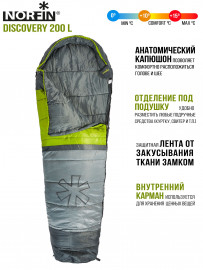 Мешок-кокон спальный Norfin DISCOVERY 200 L - Мешок-кокон спальный Norfin DISCOVERY 200 L