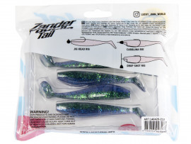 Виброхвосты LJ 3D Series ZANDER PADDLE TAIL 4.0in (10.00)/Z13 5шт. - Виброхвосты LJ 3D Series ZANDER PADDLE TAIL 4.0in (10.00)/Z13 5шт.