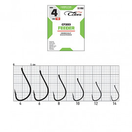 Крючки Cobra FEEDER SPECIALIST сер. CF203 разм. 014 10шт. - Крючки Cobra FEEDER SPECIALIST сер. CF203 разм. 014 10шт.