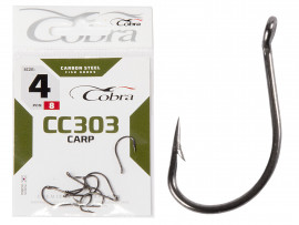 Крючки Cobra CARP HIRASU сер. CC303 разм.004 8шт. - Крючки Cobra CARP HIRASU сер. CC303 разм.004 8шт.