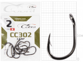 Крючки Cobra CARP MATSUI сер. CC302 разм.002 8шт. - Крючки Cobra CARP MATSUI сер. CC302 разм.002 8шт.