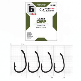 Крючки Cobra CARP MATSUI сер. CC302 разм.004 10шт. - Крючки Cobra CARP MATSUI сер. CC302 разм.004 10шт.