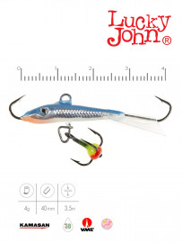Балансир Lucky John FIN 3 с тр. 40мм/15H блистер - Балансир Lucky John FIN 3 с тр. 40мм/15H блистер