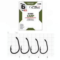 Крючки Cobra CARP MATSUI сер. CC302 разм.006 10шт. с лопаткой