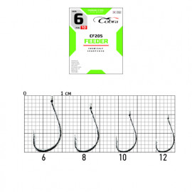 Крючки Cobra FEEDER UNIVERSAL сер. CF205 разм.008 10шт. - Крючки Cobra FEEDER UNIVERSAL сер. CF205 разм.008 10шт.