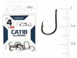 Крючки Cobra Allround HANNA сер. CA118 разм. 004 10шт. - Крючки Cobra Allround HANNA сер. CA118 разм. 004 10шт.