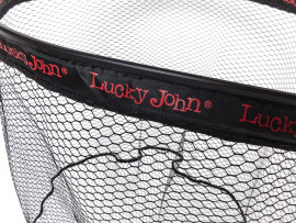 Подсачек складной Lucky John телескопический 180х70х60см прорезиненный плавающий - Подсачек складной Lucky John телескопический 180х70х60см прорезиненный плавающий