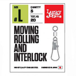 Вертлюги c застеж. LH скольз. LJ Pro Series MOVING ROLLING AND INTERLOCK 03L 7шт. - Вертлюги c застеж. LH скольз. LJ Pro Series MOVING ROLLING AND INTERLOCK 03L 7шт.