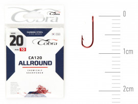 Крючки Cobra Allround MIRAGE сер. CA120 разм. 020 10шт. - Крючки Cobra Allround MIRAGE сер. CA120 разм. 020 10шт.