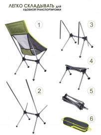 Кресло склад. Norfin IMPOLA COMPACT NF Alu - Кресло склад. Norfin IMPOLA COMPACT NF Alu