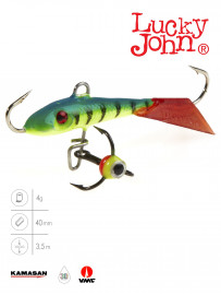 Балансир Lucky John FIN 3 с тр. 40мм/36RT блистер - Балансир Lucky John FIN 3 с тр. 40мм/36RT блистер