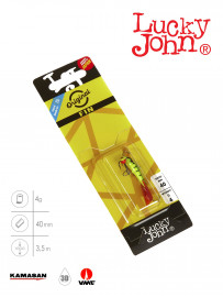 Балансир Lucky John FIN 3 с тр. 40мм/36RT блистер - Балансир Lucky John FIN 3 с тр. 40мм/36RT блистер