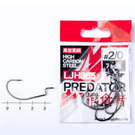 Крючки офсетные Lucky John PREDATOR сер. LJH355 разм.002/0 7шт. - Крючки офсетные Lucky John PREDATOR сер. LJH355 разм.002/0 7шт.