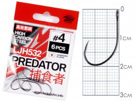 Крючки Lucky John PREDATOR сер. LJH532 разм.004 6шт. - Крючки Lucky John PREDATOR сер. LJH532 разм.004 6шт.