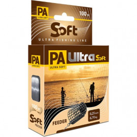 Леска Aqua PA Ultra Soft Feeder 0.28 100м - Леска Aqua PA Ultra Soft Feeder 0.28 100м