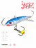 Балансир Lucky John CLASSIC 5 с тр. 50мм/15H блистер - Балансир Lucky John CLASSIC 5 с тр. 50мм/15H блистер
