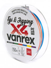 Шнур плетёный Lucky John Vanrex EGI & JIGGING х4 BRAID Multi Color 150/017 - Шнур плетёный Lucky John Vanrex EGI & JIGGING х4 BRAID Multi Color 150/017