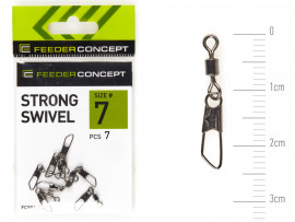 Вертлюги c застежками Feeder Concept STRONG SWIVEL 007 7шт. - Вертлюги c застежками Feeder Concept STRONG SWIVEL 007 7шт.