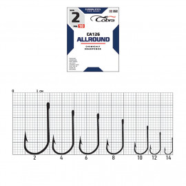 Крючки Cobra Allround VIKING сер. CA126 разм. 010 10шт. - Крючки Cobra Allround VIKING сер. CA126 разм. 010 10шт.