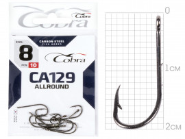 Крючки Cobra Allround BAITHOLDER сер. CA129 разм. 008 10шт. - Крючки Cobra Allround BAITHOLDER сер. CA129 разм. 008 10шт.