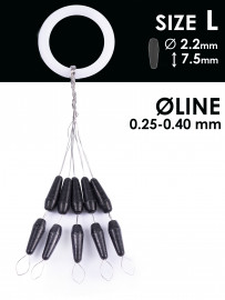 Стопоры резиновые Salmo RUBBER CONE STOPS р.003L 10шт. - Стопоры резиновые Salmo RUBBER CONE STOPS р.003L 10шт.