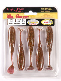 Виброхвосты съедобные LJ Pro Series MISTER GREEDY 3.9in (09.90)/S14 5шт. - Виброхвосты съедобные LJ Pro Series MISTER GREEDY 3.9in (09.90)/S14 5шт.