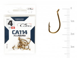 Крючки Cobra Allround BEAK сер. CA114 разм. 004 10шт. - Крючки Cobra Allround BEAK сер. CA114 разм. 004 10шт.