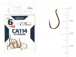 Крючки Cobra Allround BEAK сер. CA114 разм. 006 10шт. - Крючки Cobra Allround BEAK сер. CA114 разм. 006 10шт.