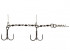 Оснастка стал. Lucky John STINGER POWER CHAIN 3,5+8,0cm, оснащ. тройниками №03/0+№3/0 1шт. - Оснастка стал. Lucky John STINGER POWER CHAIN 3,5+8,0cm, оснащ. тройниками №03/0+№3/0 1шт.