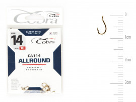 Крючки Cobra Allround BEAK сер. CA114 разм. 014 10шт. - Крючки Cobra Allround BEAK сер. CA114 разм. 014 10шт.