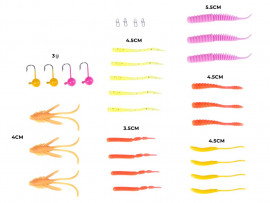 Комплект приманки и оснастки Lucky John HUNGRY TROUT SET - Комплект приманки и оснастки Lucky John HUNGRY TROUT SET