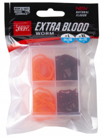 Насадки искусст. съедоб. LJ Pro Series EXTRA BLOOD WORM X/XL мотыль 160/240 шт - Насадки искусст. съедоб. LJ Pro Series EXTRA BLOOD WORM X/XL мотыль 160/240 шт