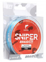 Леска плетёная Salmo Sniper BRAID Blue 091/023
