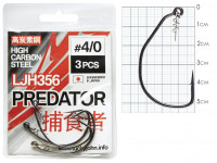 Крючки офсетные Lucky John PREDATOR сер. LJH356 разм.004/0 3шт.