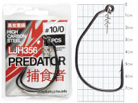 Крючки офсетные Lucky John PREDATOR сер. LJH356 разм.010/0 2шт.